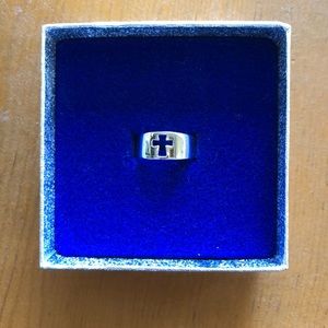 Sterling Sliver cross ring